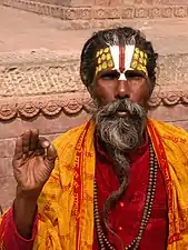 A sadhu in Kathmandu, Nepal