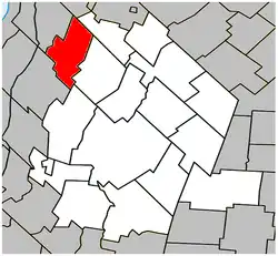 Location within Les Maskoutains RCM