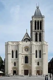 Early Gothic: Basilica of Saint-Denis, west façade (1135–1340)