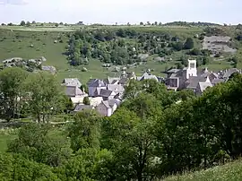 A general view of Saint-Urcize