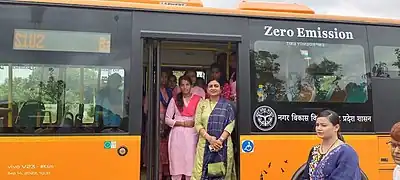 Salona Kushwaha Bus Service Inauguration in Jahanpur, Shahjahanpur.