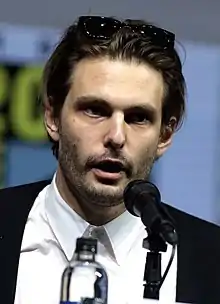 Sam Levinson speaking at the 2018 San Diego Comic-Con