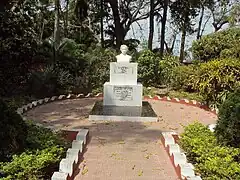 Statue of the novelist, in the house's gardens