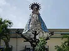 A large outdoor copy of the image on the shrine grounds