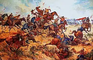 Image 32The Battle of San Pasqual in 1846. (from History of California)