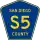 County Road S5 marker