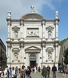 Facade of the church of San Rocco