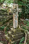 Hatton's tombstone at the Christian Cemetery Sandakan