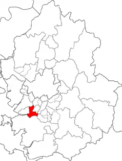 Map of Gyeonggi-do highlighting Sangnok-gu