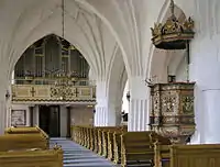 Interior view of the church