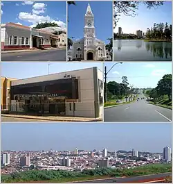 Montage with images of Santa Bárbara d'Oeste