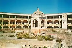 Photograph of the abandoned Santo Stefano prison