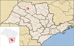 Location of Monte Aprazível