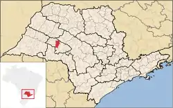 Location in São Paulo state