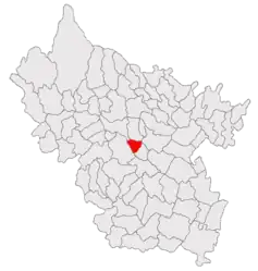 Location in Buzău County