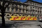 Tram #508 running westbound at Marijin Dvor,