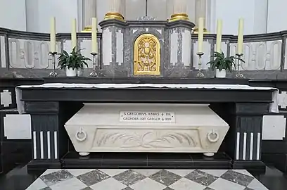 Reliquary of St. Gregory of Burtscheid, in Aachen-Burtscheid.