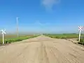 Level crossing along Highway 703 south-east of Estevan