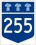 Highway 255 marker