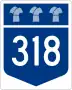 Highway 318 marker