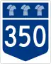 Highway 350 marker