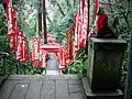 Stairs down from the main shrine area