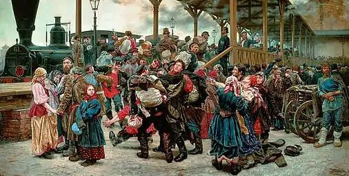 To the War by Konstantin Savitsky (1888)