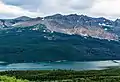 Scenic Point rises above Lower Two Medicine Lake