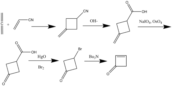 Scheme 7:Synthesis of Cyclobutenone