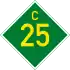 C25 road shield}}