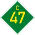 C47 road shield}}