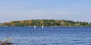 View of Schwanenwerder island