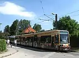 Flexity Classic of the “Nahverkehr Schwerin” (NVS) network in Schwerin, Germany