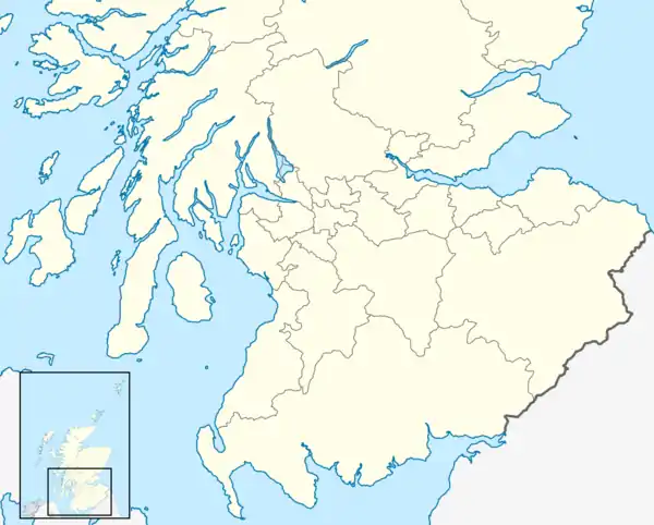 A map of southern Scotland showing some places mentioned in the text