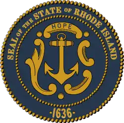 Official seal of Rhode Island