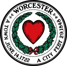 Seal of Worcester, Massachusetts