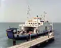 MV Caedmon at Yarmouth whilst operated by Sealink