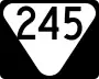 State Route 245 marker