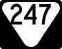 State Route 247 marker