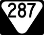 State Route 287 marker