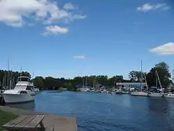 Cayuga–Seneca Canal from Seneca Lake State Park, Geneva, New York.