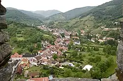 Senftenberg seen from Burgruine Senftenberg