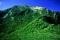 Mount Senjō and Yabusawa Cirque from Uma-no-Se