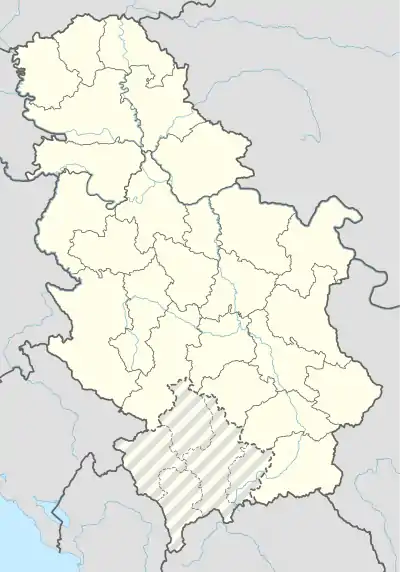 Brezjak is located in Serbia