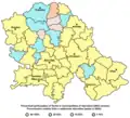 Share of Serbs in Vojvodina by municipalities 2002.