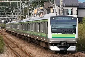 A Yokohama Line E233-6000 series EMU