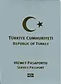 2nd generation biometric Turkish service passport (Hizmet Pasaportu) (2018–2022)