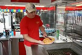 Plating fried dough