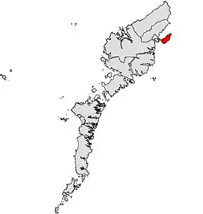 Location of the ward