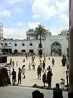 Main plaza with the Dargah Gate in the background.